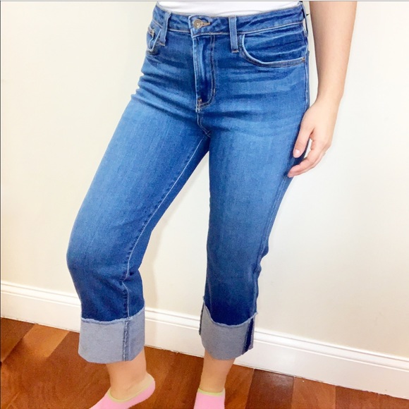 heartmore Denim - High Rise Cuffed Denim Jeans